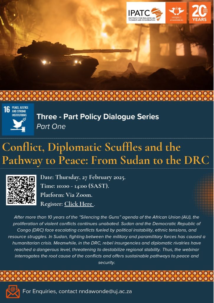 Conflict, Diplomatic Scuffles and the Pathway to Peace: From Sudan to the DRC