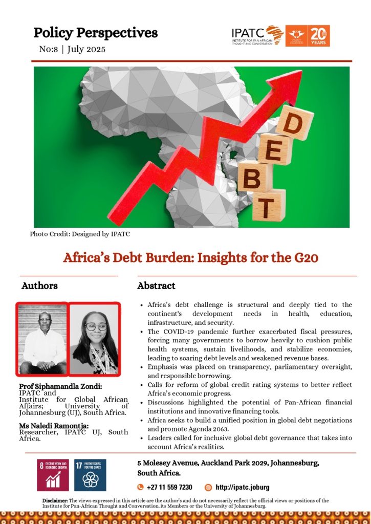 Africa’s Debt Burden: Insights for the G20