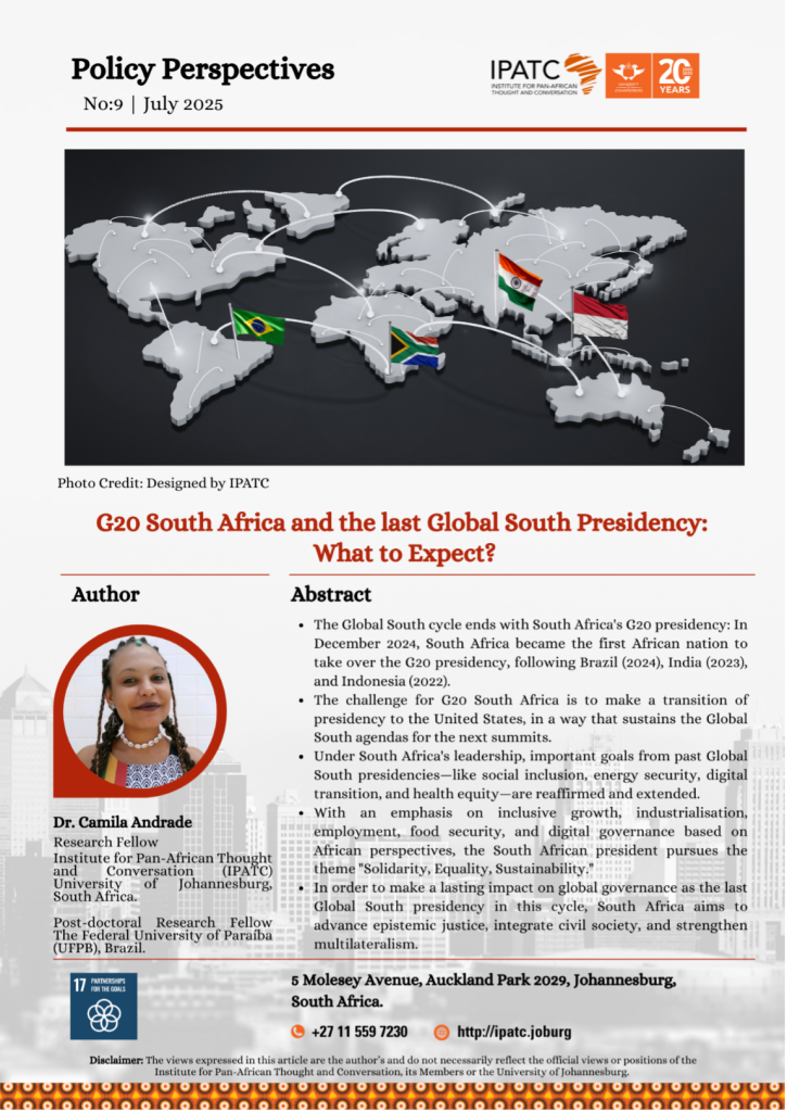 G20 South Africa and the last Global South Presidency: What to Expect?