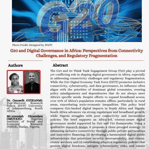 G20 and Digital Governance in Africa: Perspectives from Connectivity Challenges, and Regulatory Fragmentation
