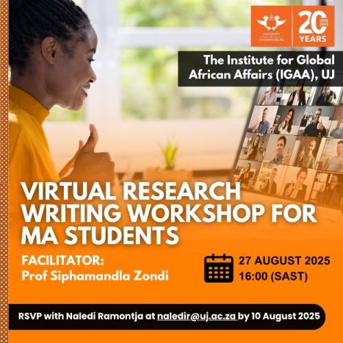 Virtual Research Writing Workshop for MA Students