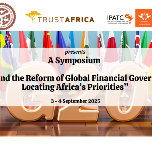 G20 and the Reform of Global Financial Governance: Locating Africa’s Priorities